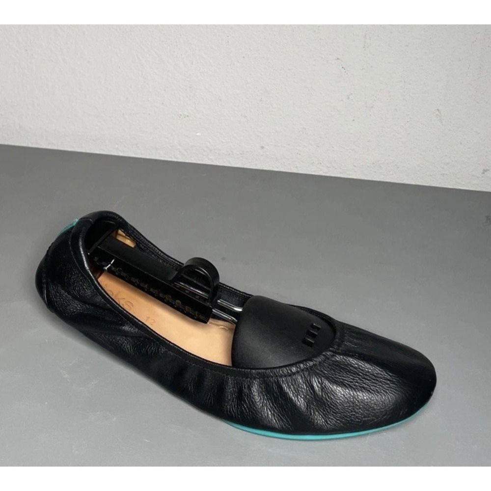 Tieks By Gavrieli Ballet Flats Black Leather Shoes Size 12